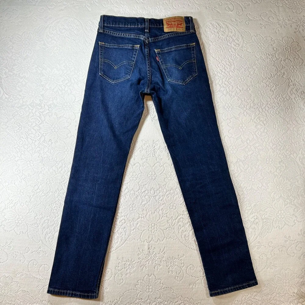 Levi's 511 Men's Jeans 29x30 Slim Fit Blue Denim Cotton Straight